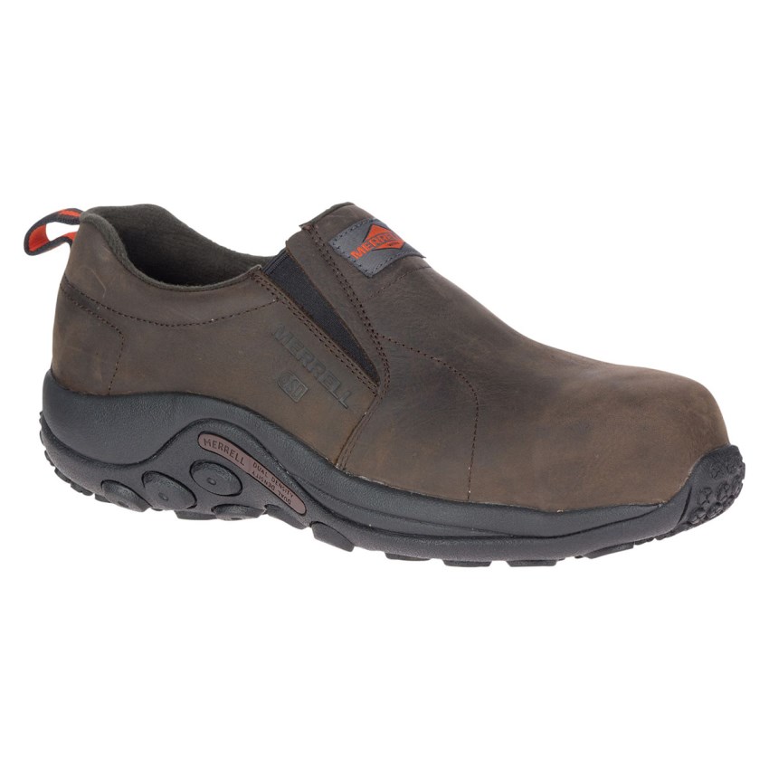 Chaussure de Securite Merrell Jungle Moc Leather Comp Toe SD+ Chocolat Homme | N.A.QSYZ